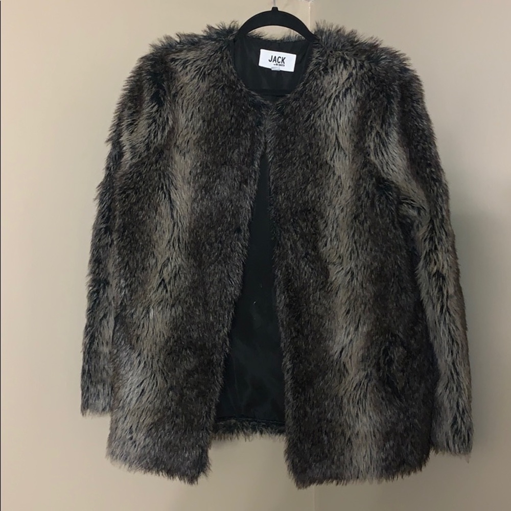 JACK BY BB DAKOTA FAUX FUR JACKET